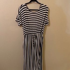 Annabelle stripe maxi dress